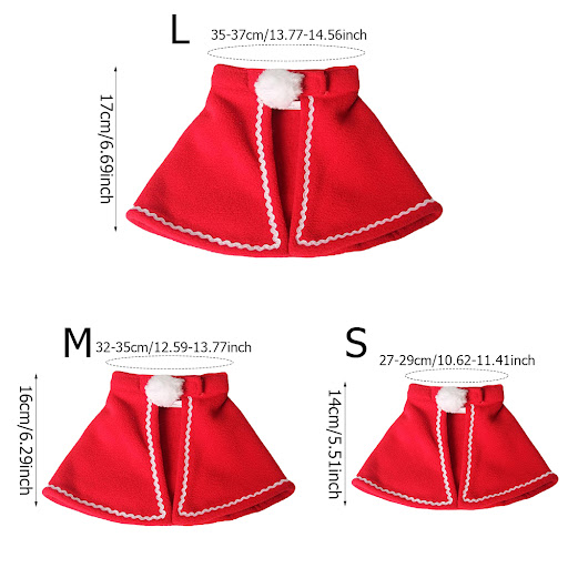 Title 10, Red Christmas Suit Dog Cat Small Cape, festive ...