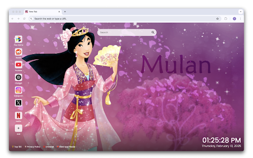Mulan Wallpapers New Tab Preview 1