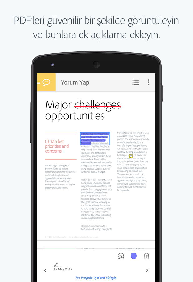   Adobe Acrobat Reader- ekran görüntüsü 