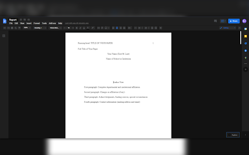 Google Docs Dark Mode