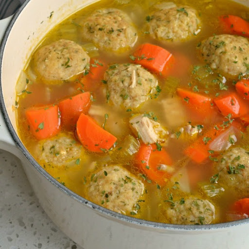 This delectable Matzo Ball Soup brings chicken, carrots, celery and onions together in a lightly seasoned chicken broth with light airy matzo balls. For ease and simplicity I use already cooked roasted chicken for this recipe.