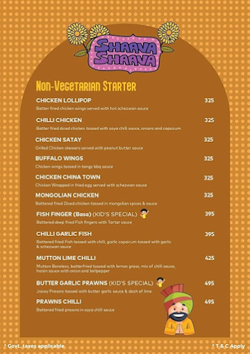 Satguru's Punjabi Rasoi menu 