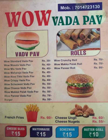 Goli Vada Pav No. 1 menu 