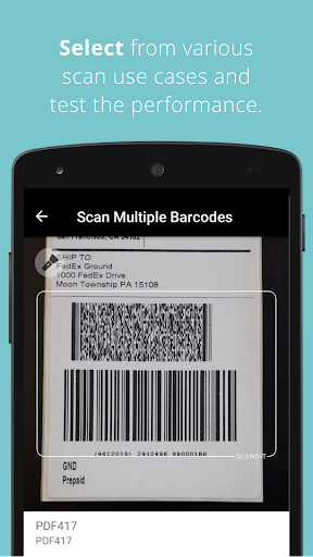 Screenshot Scandit Barcode Scanner Demo