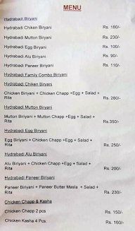 Naaz E Biryan menu 1