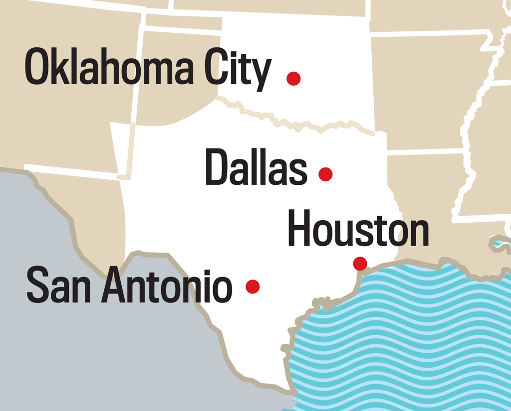 texas-oklahoma regional map