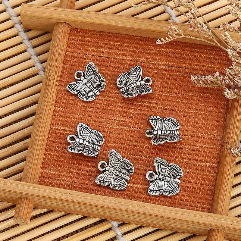 Title 13, Pendentif en alliage rétro, papillon creux, arb...