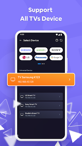 Screenshot Universal TV Remote Control