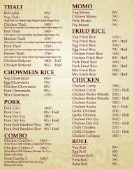 S R Foods menu 1