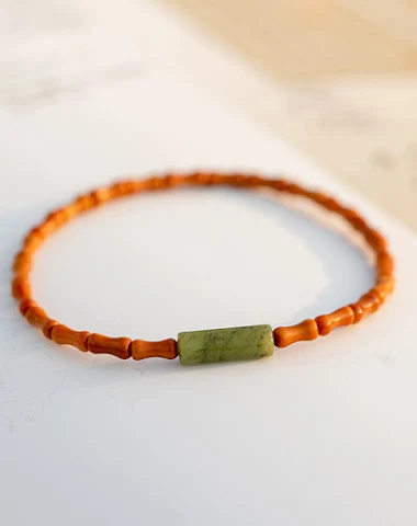 Damesarmband van fijne olijf Shoush - 2
