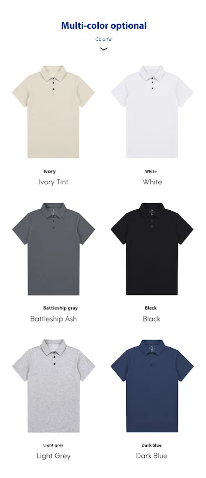 Polo Uomo Tinta Unita Manica Corta Casual Semplice Top Comodo e Versatile Perfetto per il Tempo Libero e l'Uso Quotidiano