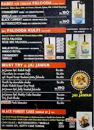 Jai Jawan Stall Gola Kulfi And Falooda Centre menu 3