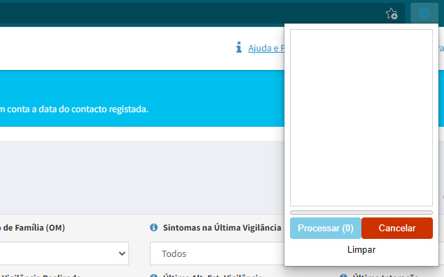 Apoio ao Trace Covid-19 chrome extension