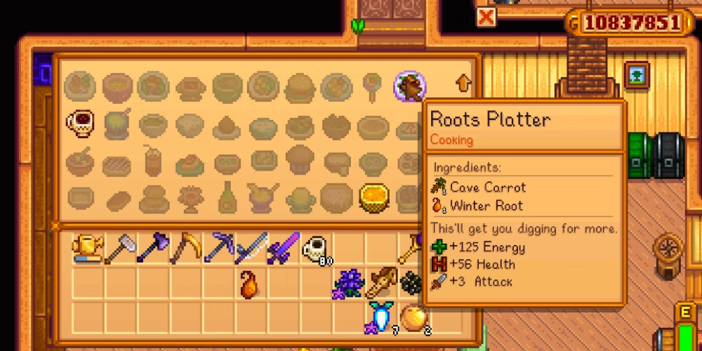 Roots platter recipe