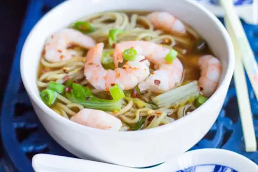 Prawns Soupy Noodle Bowl