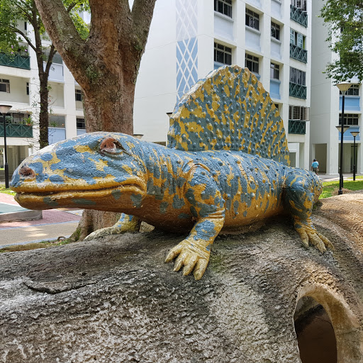 Blue Lizard on a Log