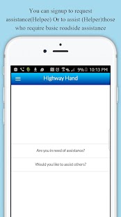 Highway Hand Roadside Assist Screenshot