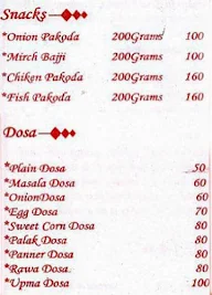 Annapurna Andhra Mess menu 1