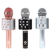 Ws858 Mic Hát Karaoke Bluetooth Không Dâ;Y Ws858 - Âm Vang - Ấm - Mic Hát Karaoke Cầm Tay Mini Fvf34