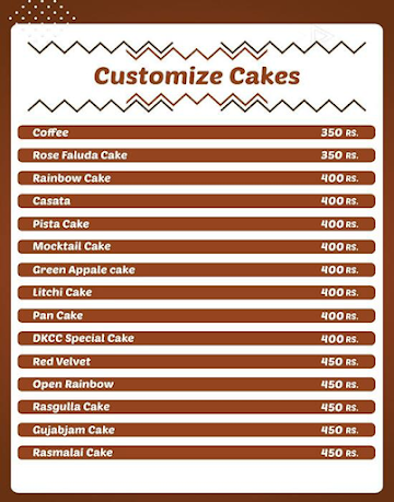 Dessert King Cake Cafe menu 