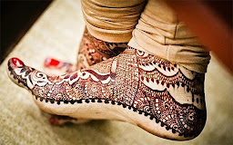 Girls Foot Feet Mehndi Designs