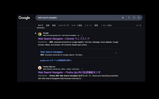 Web Search Navigator