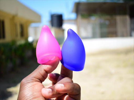 The menstrual cups distributed by the DSW-Kenya office in Mombasa, May 30, 2018. /CHARLES MGHENYI