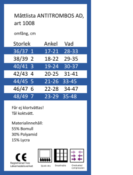 Förbandsstrumpa. Natur