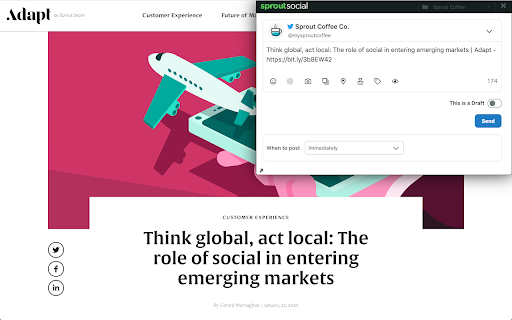 Sprout Social chrome extension