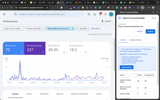 Search Console Buddy