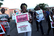 Residents from Bayview, Chatsworth, hold a night walk to raise their voices against gender-based violence.