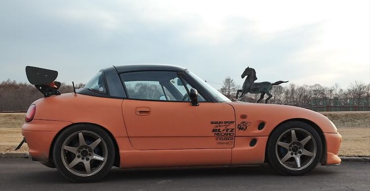 カプチーノのチームローガン北海道・コロナウイルスに負けるな・オン会・エアロに関するカスタム事例の投稿画像4枚目