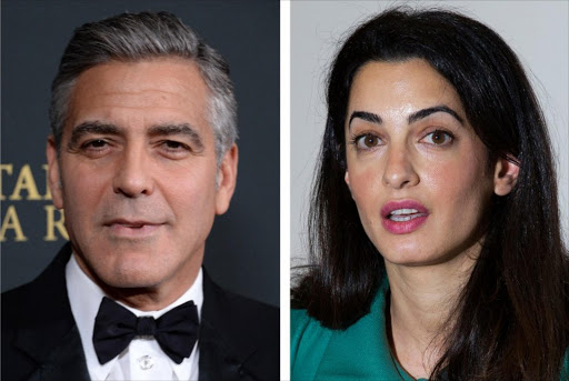 Combo of two file pictures shows US actor George Clooney and his Lebanese-born fiance, lawyer Amal Alamuddin. File photo