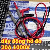 Dây Tín Hiệu Que Đo Đồng Hồ Vạn Năng 1 Đen 1 Đỏ Dòng 10A/ 20A 1000V Kde3591