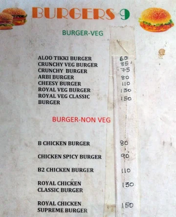 Burgers 9 menu 