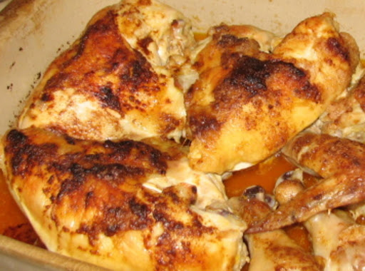 This is a recipe that my grandma developed when I was a child.  We call it Michigan Chicken.