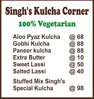 Singh's Kulcha Corner menu 1