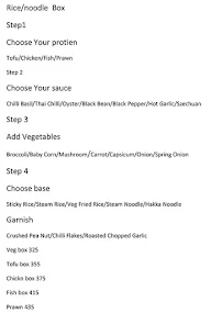 Mrs Cheng  Fresh Asian Kitchen menu 6