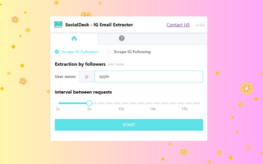 SocialDeck - IG Email Extractor Preview 1