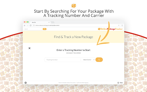 Online Package Tracker