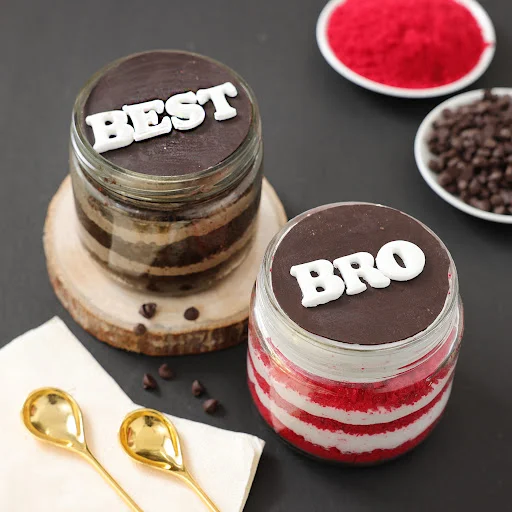 Best Bro Jar Cakes (Set Of 2)