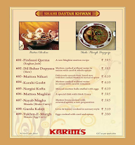 Karim's menu 7