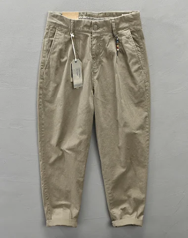 Heren Effen Kleur Casual Werkbroek. - 2