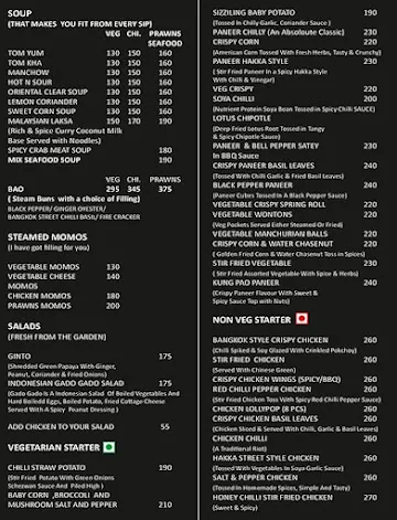 Chef's Inn menu 