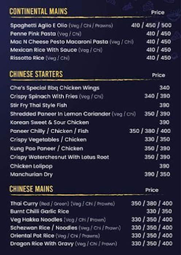 Mauj Masti Cafe & Lounge menu 