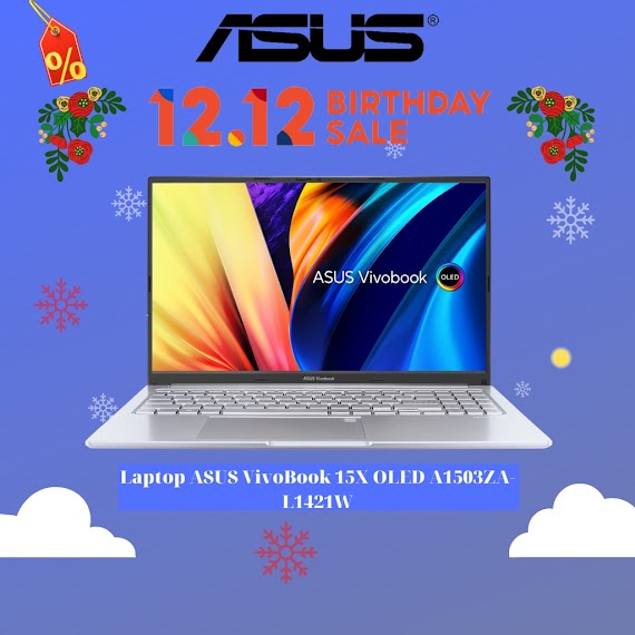 [Mã Elmall3 Giảm 3%] Laptop Asus Vivobook 15X Oled A1503Za - L1421W I5 - 12500H | 8Gb | 512Gb| 15.6' Fhd Oled