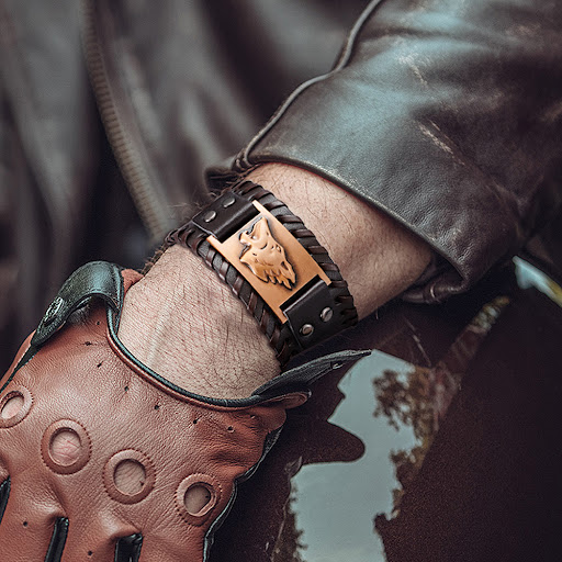 Title 2, Toten Design Nordic Viking Odin Bracelet Genuin...