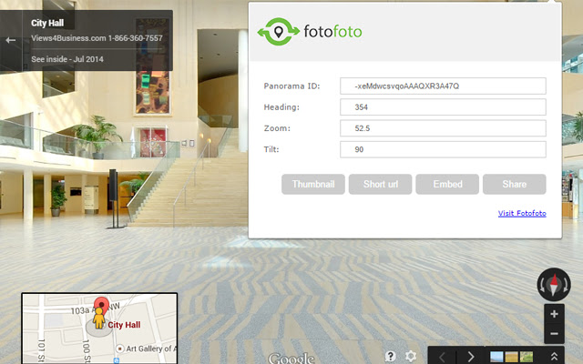 Fotofoto Embedder chrome extension