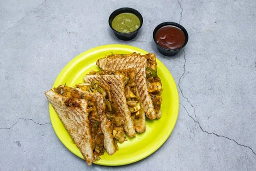 Paneer Tikka Grilled Sandwich.