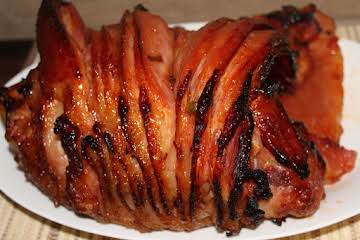 Riesling Mango-Pepper Glazed Ham